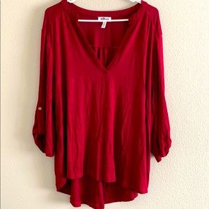 Dark red shirt